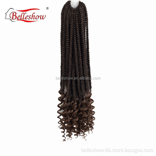 Hot sell wholesale 18inch synthetic hair extensions Senegalese curly twist cheap  new fashion  box  Hair
